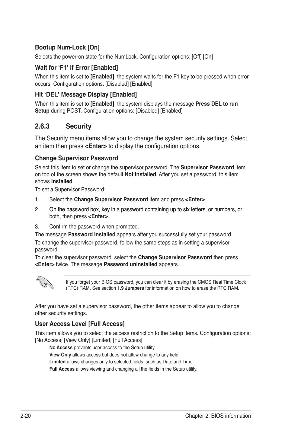 3 security, Security -20 | Asus M5A78L-M PLUS User Manual | Page 58 / 64