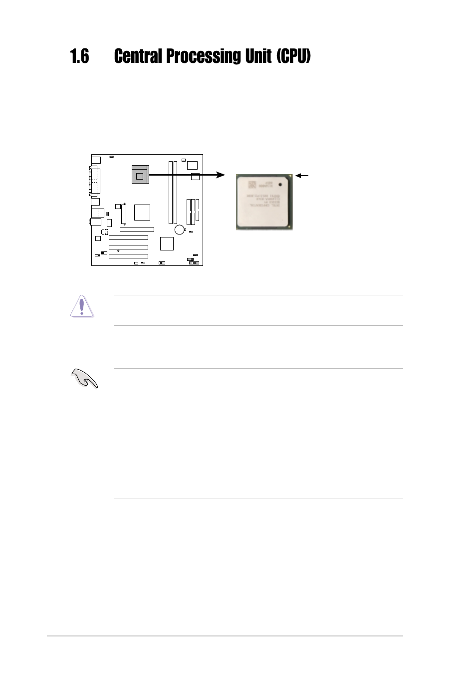 6 central processing unit (cpu), 1 overview, Hyper-threading technology | Asus P4S800-MX User Manual | Page 16 / 64