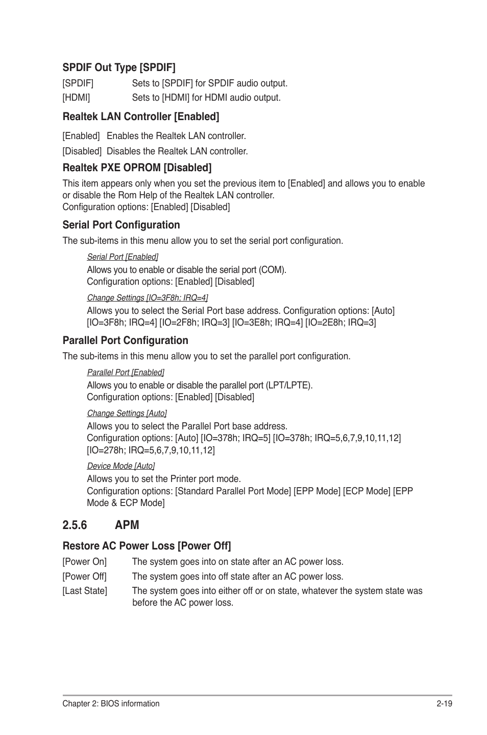 6 apm, Apm -19 | Asus F1A55-M LX R2.0 User Manual | Page 57 / 68