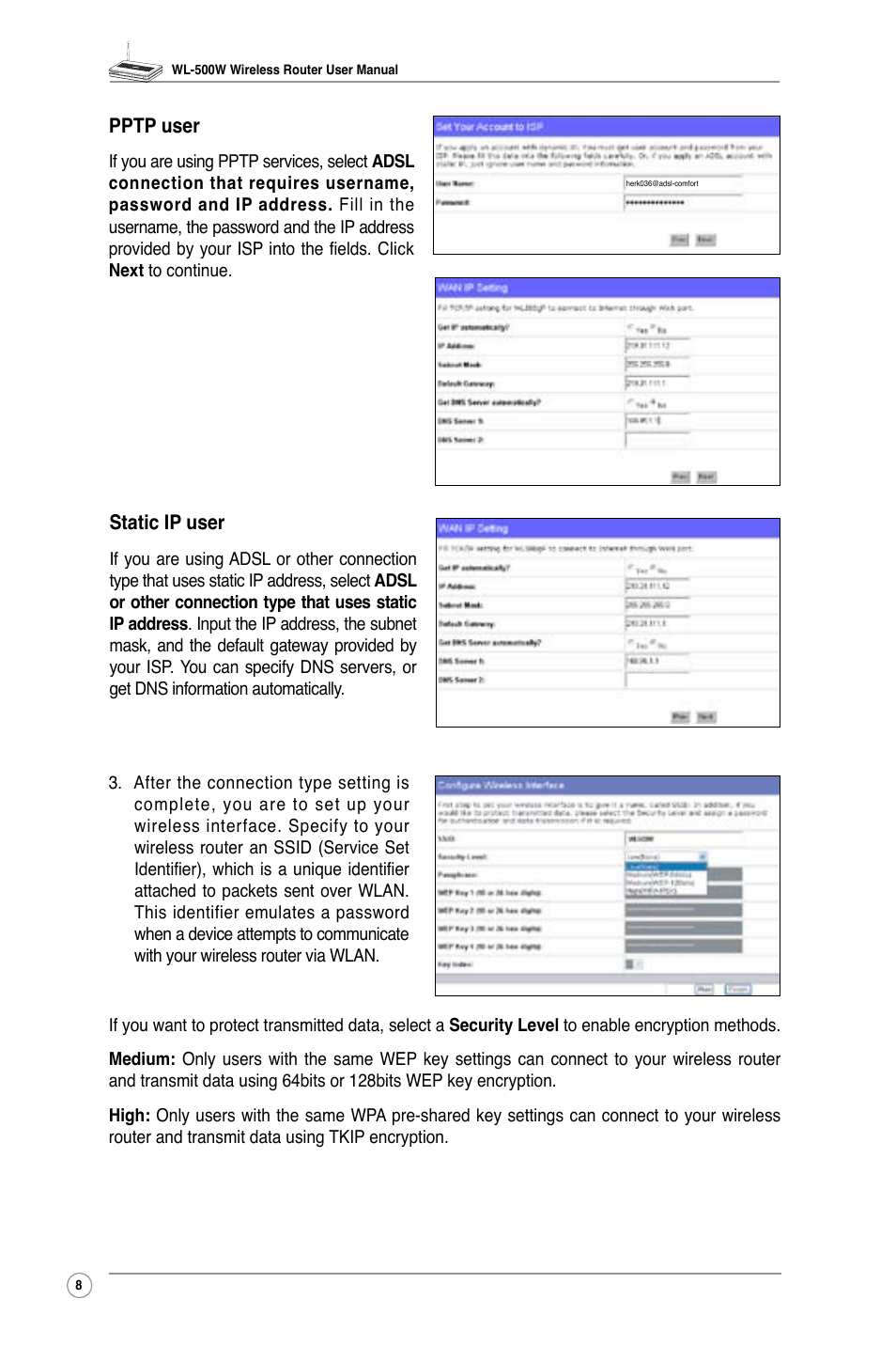 Asus WL-500W User Manual | Page 10 / 44