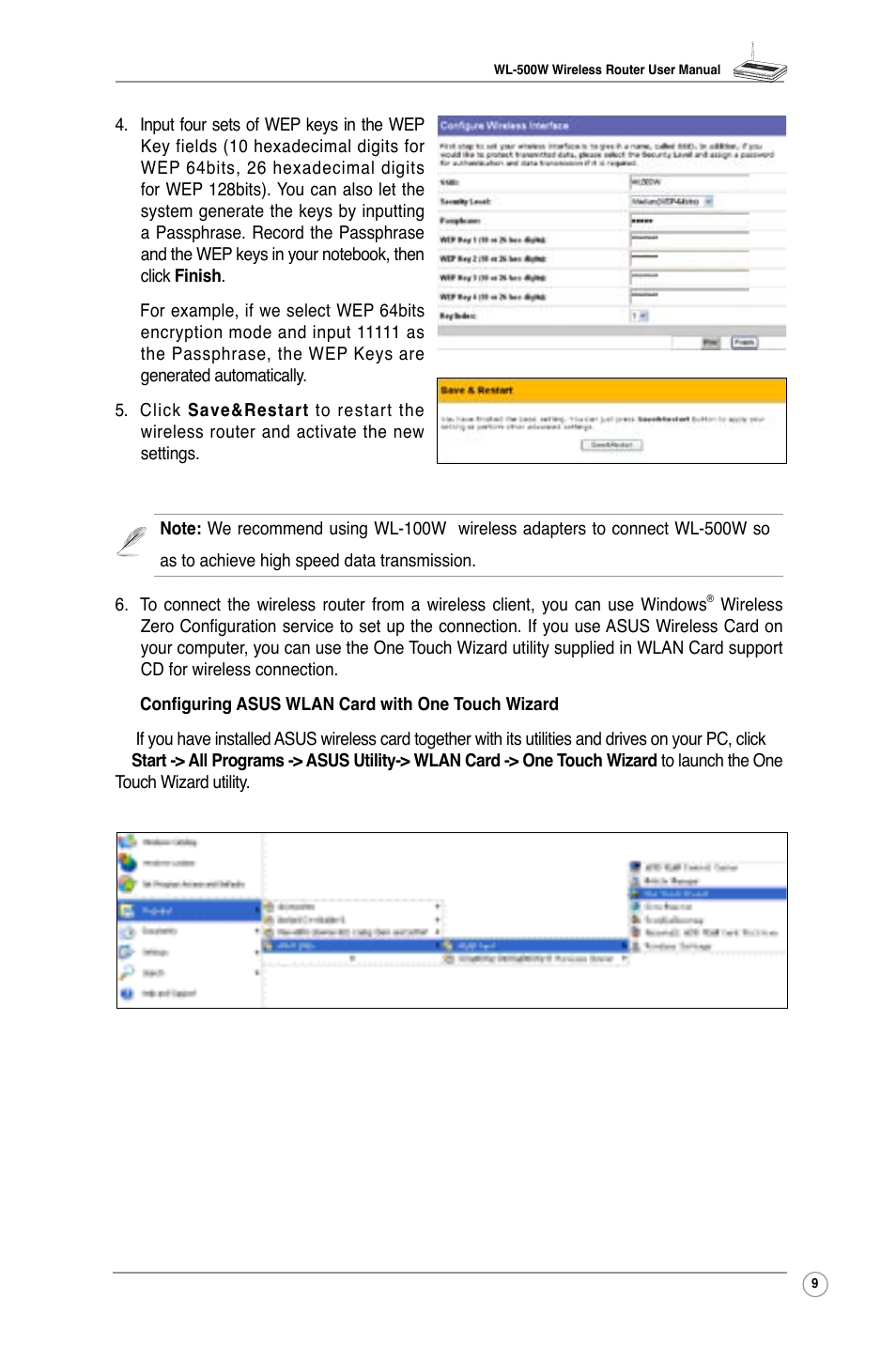 Asus WL-500W User Manual | Page 11 / 44