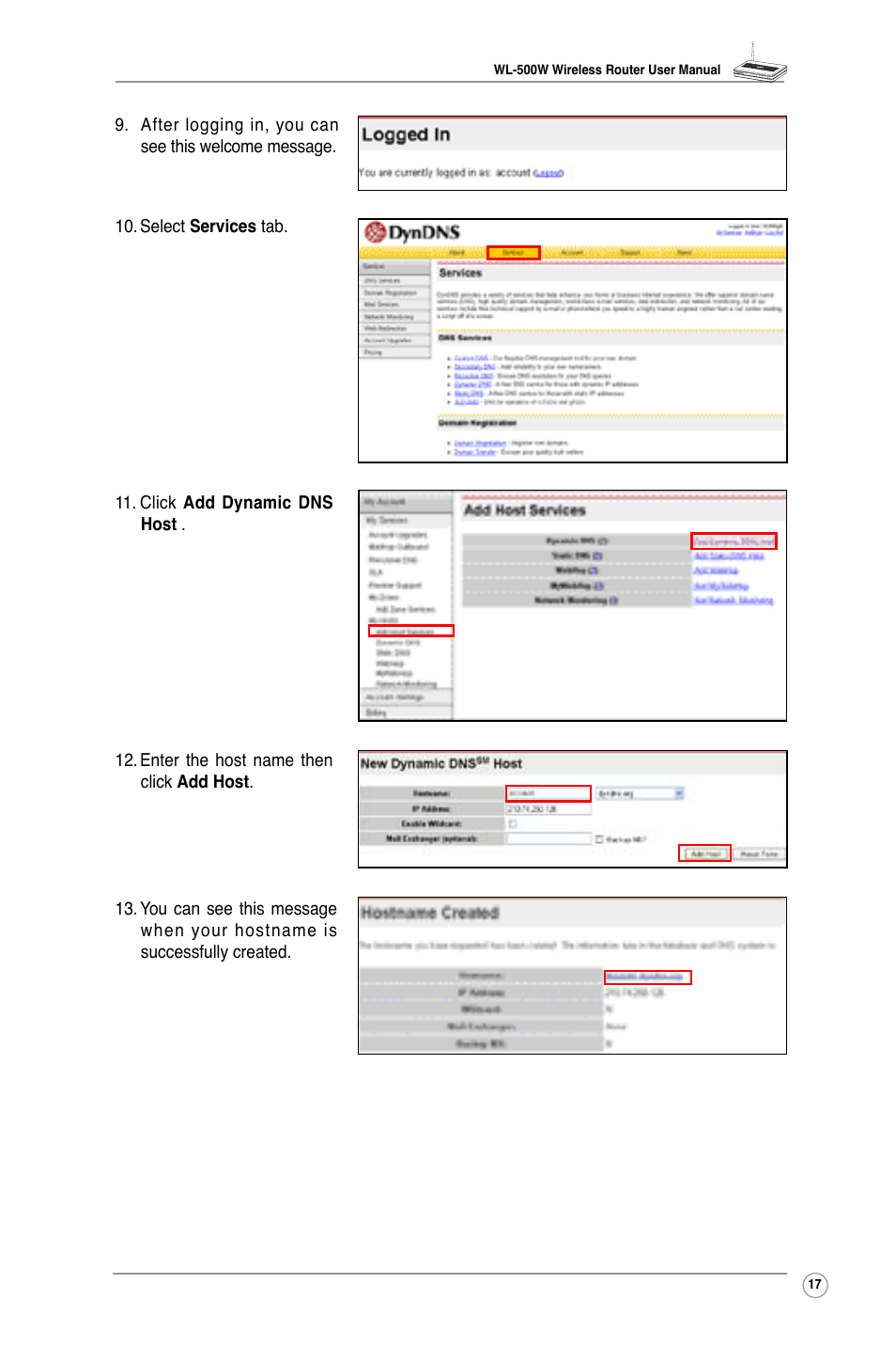 Asus WL-500W User Manual | Page 19 / 44