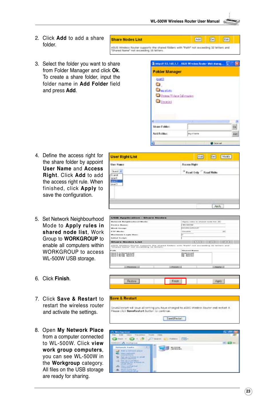 Asus WL-500W User Manual | Page 25 / 44