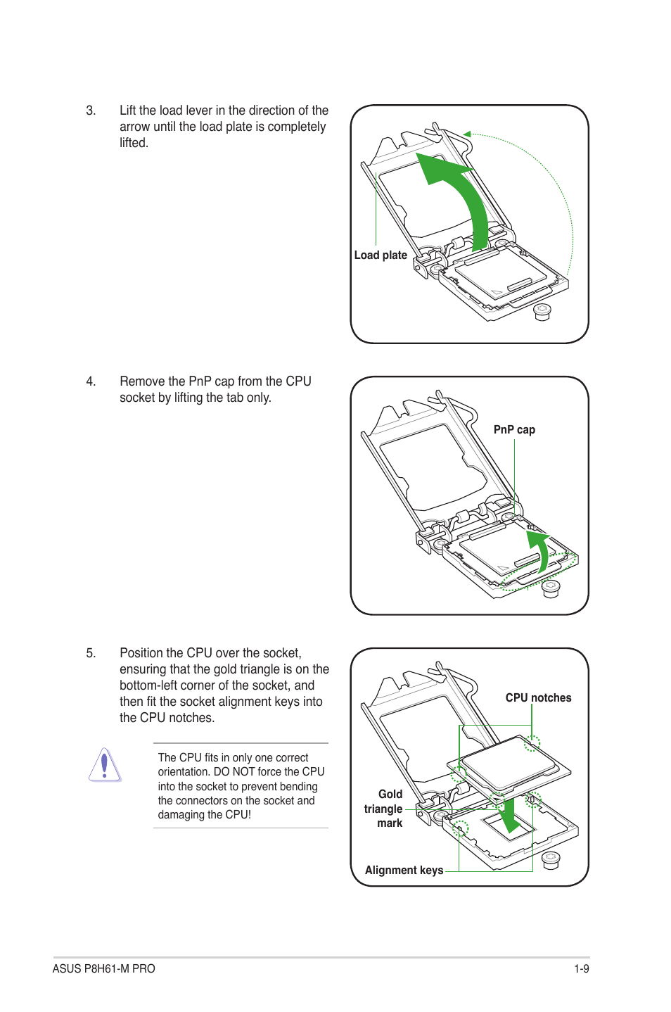 Asus P8H61-M PRO User Manual | Page 21 / 76