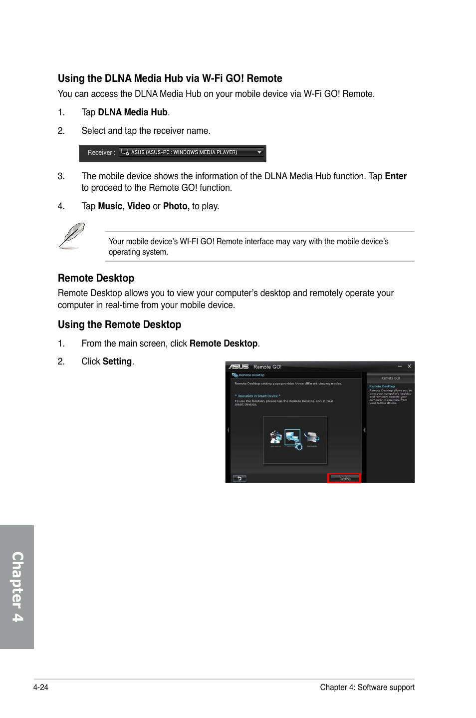 Chapter 4 | Asus P9X79 LE User Manual | Page 144 / 176