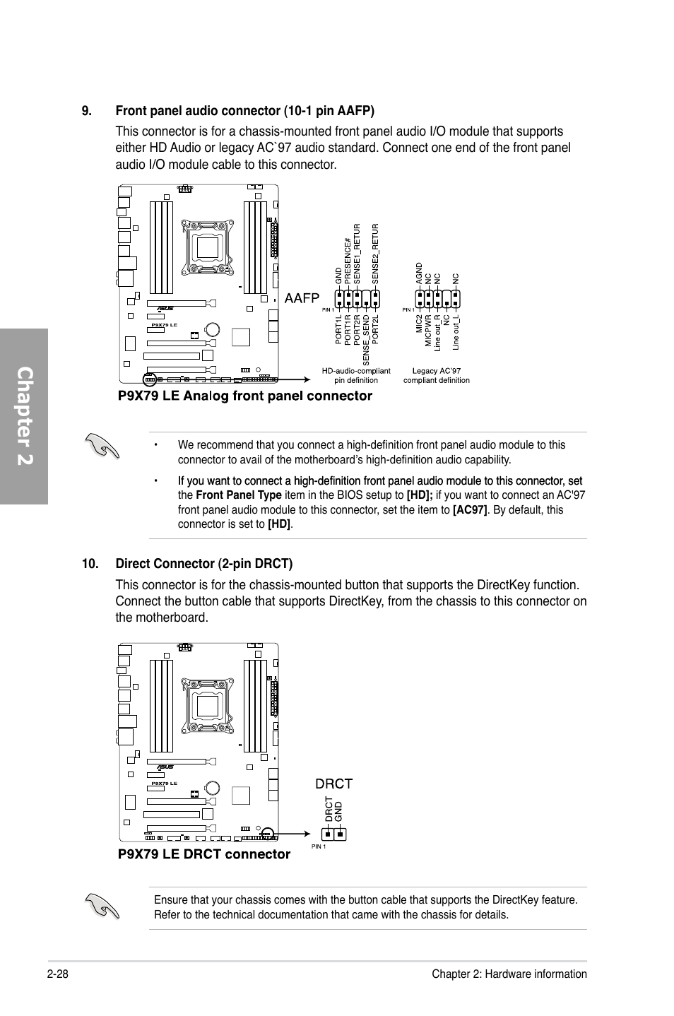 Chapter 2 | Asus P9X79 LE User Manual | Page 46 / 176