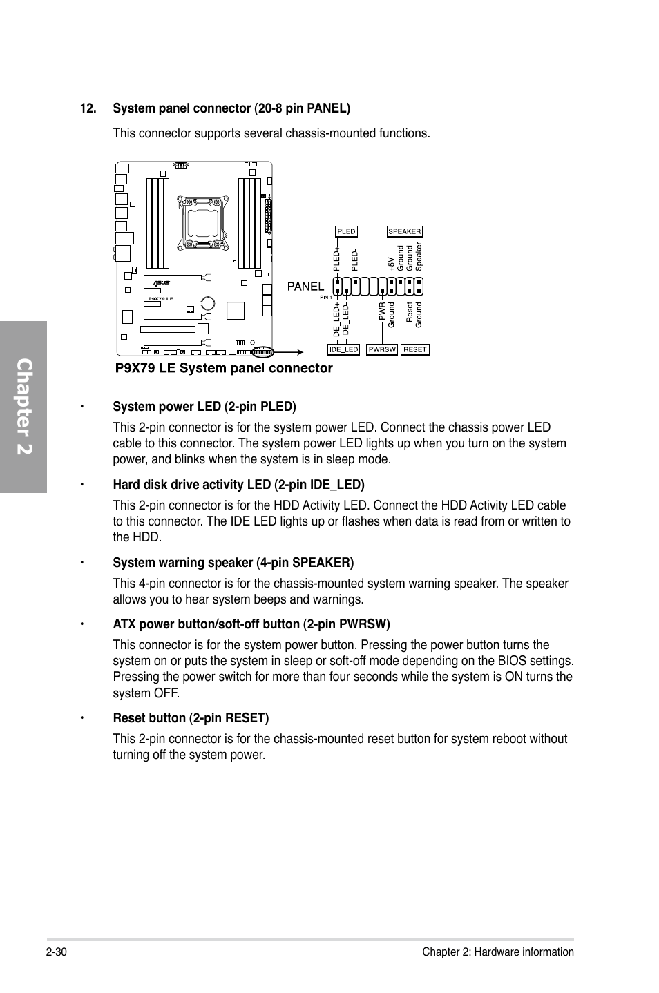 Chapter 2 | Asus P9X79 LE User Manual | Page 48 / 176