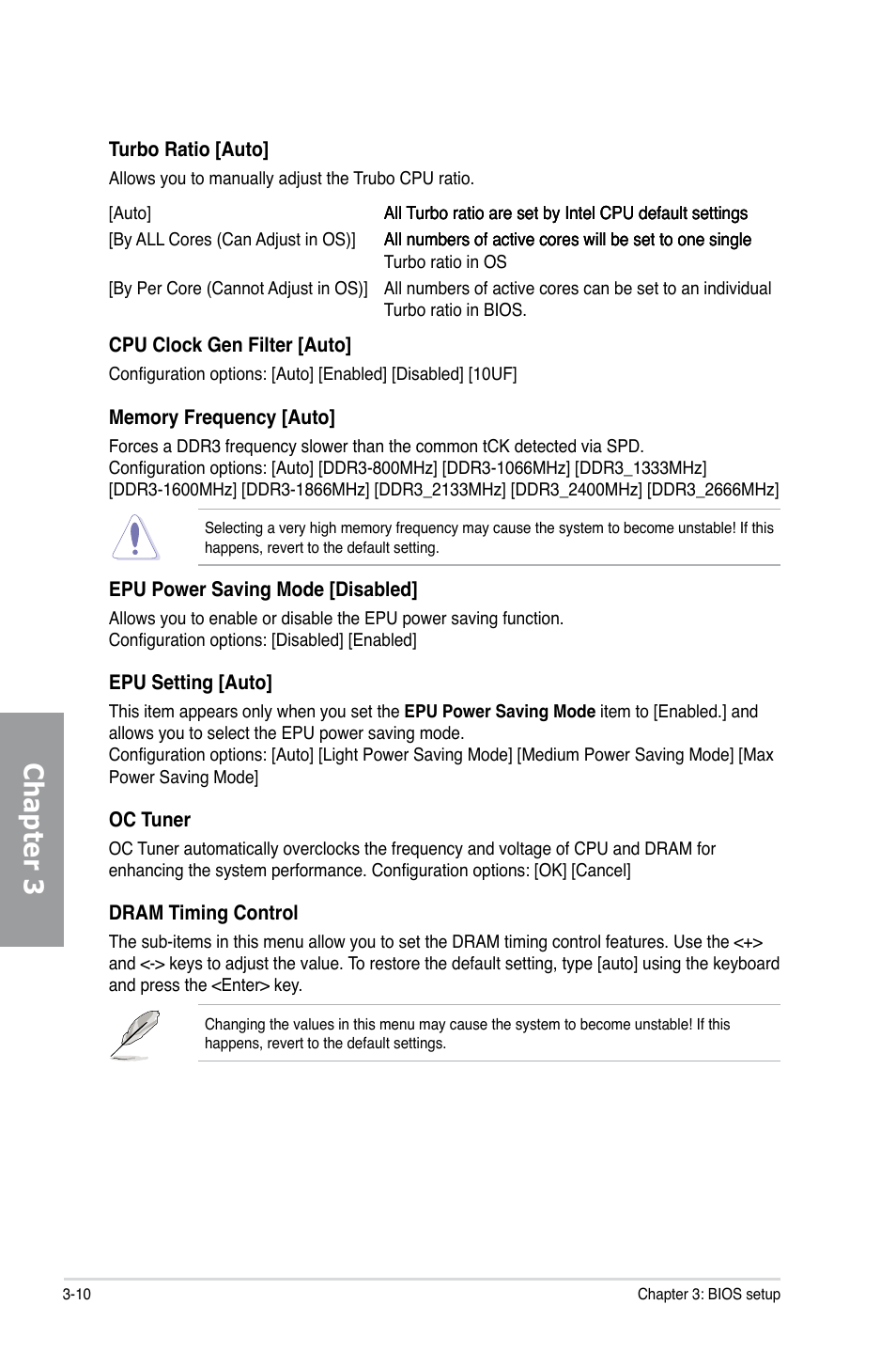Chapter 3 | Asus P9X79 LE User Manual | Page 76 / 176