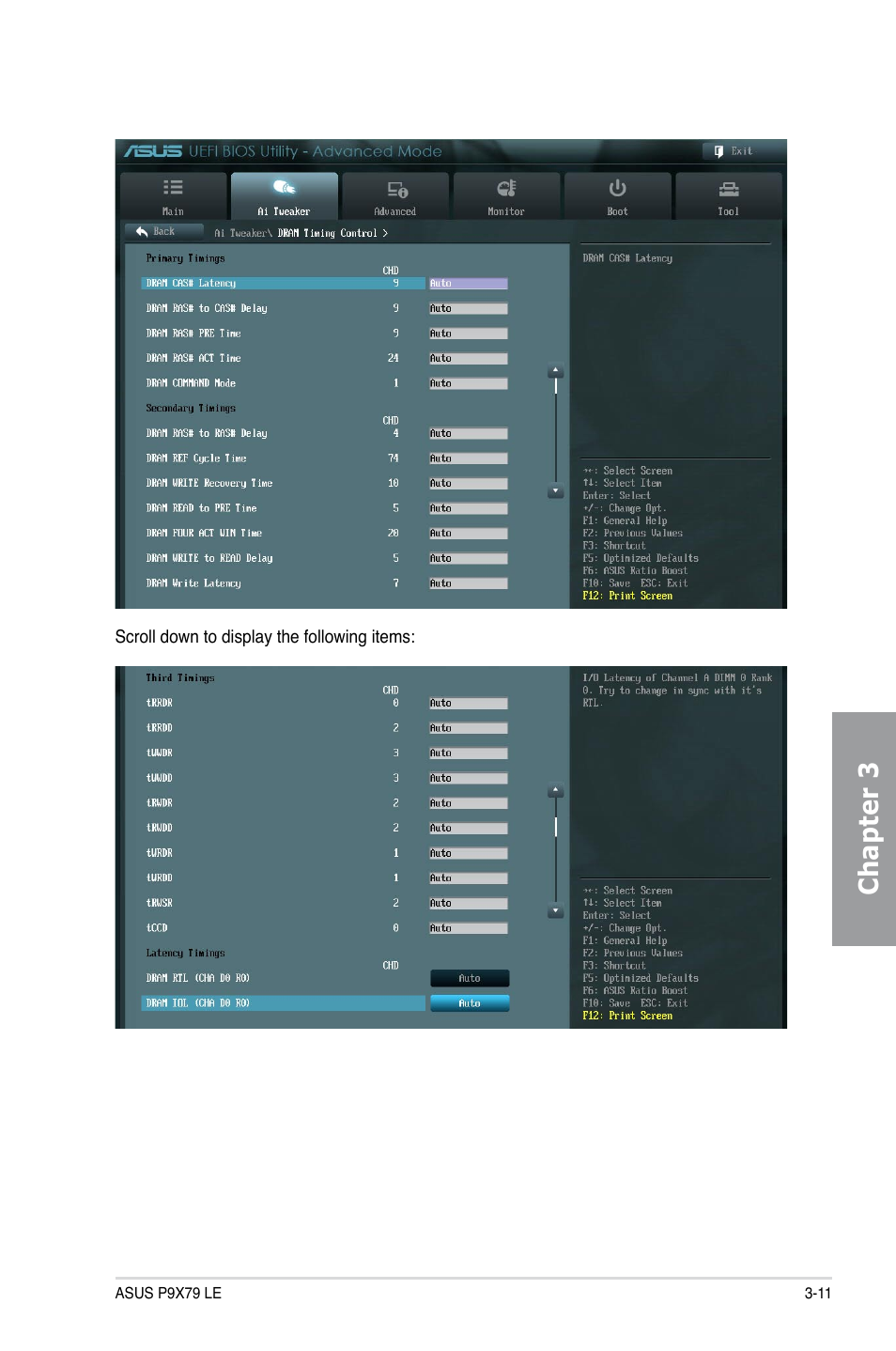 Chapter 3 | Asus P9X79 LE User Manual | Page 77 / 176