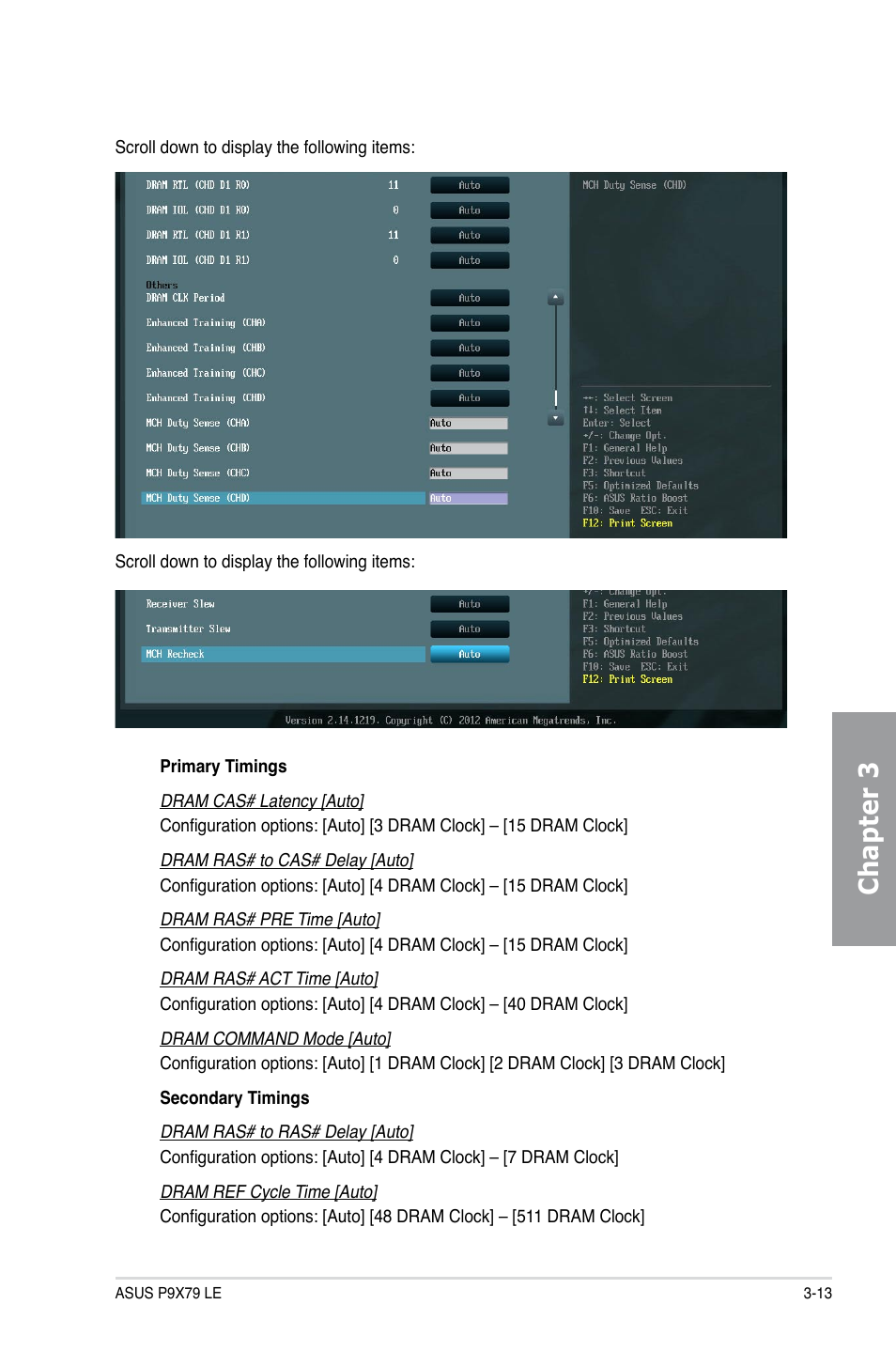 Chapter 3 | Asus P9X79 LE User Manual | Page 79 / 176