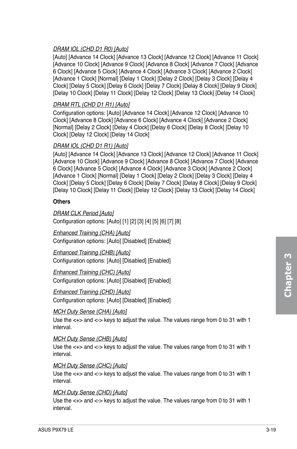 Chapter 3 | Asus P9X79 LE User Manual | Page 85 / 176