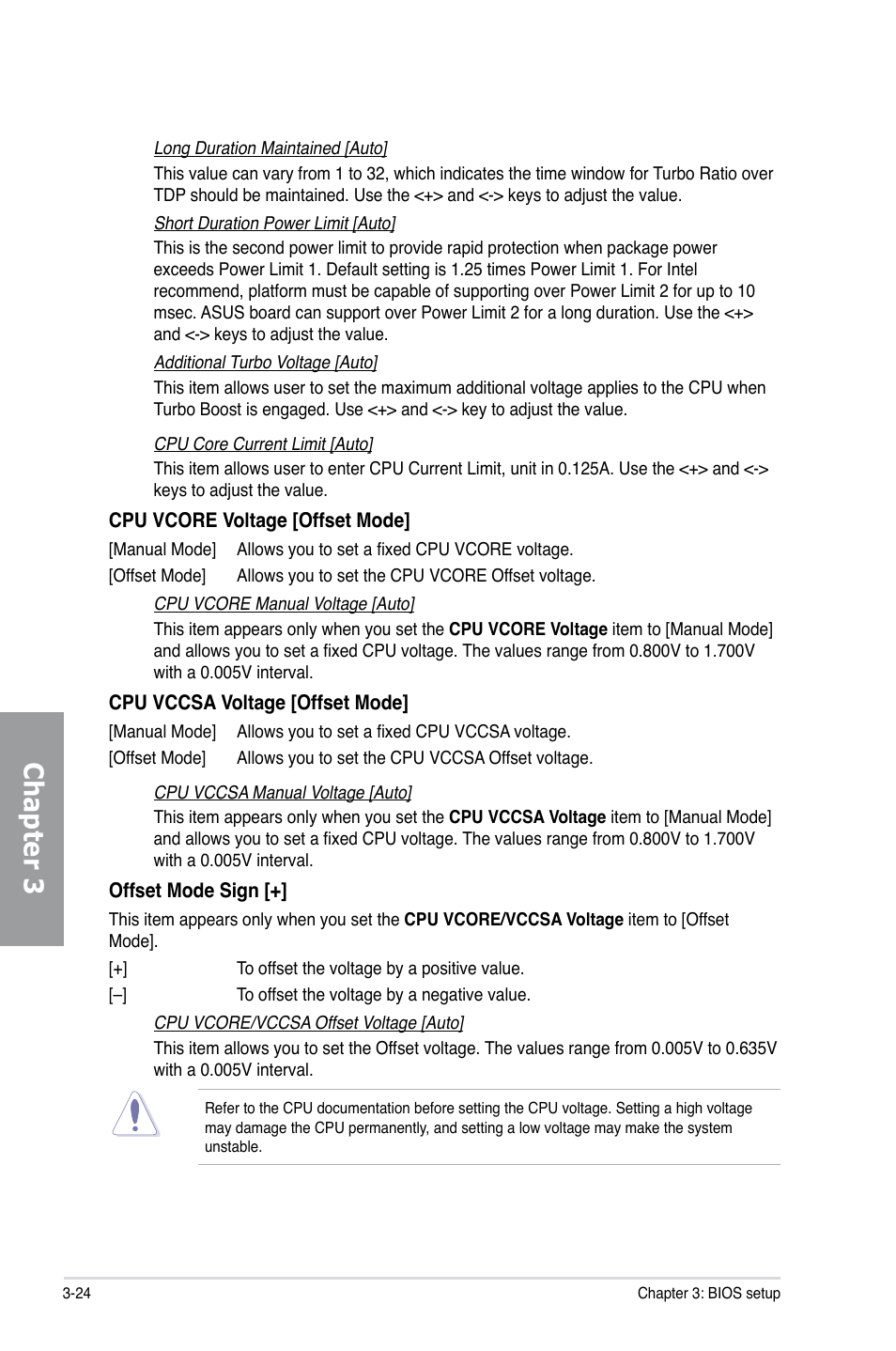 Chapter 3 | Asus P9X79 LE User Manual | Page 90 / 176