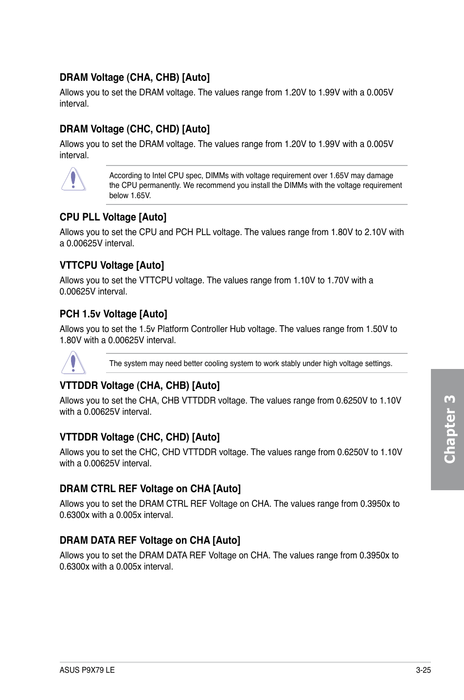 Chapter 3 | Asus P9X79 LE User Manual | Page 91 / 176