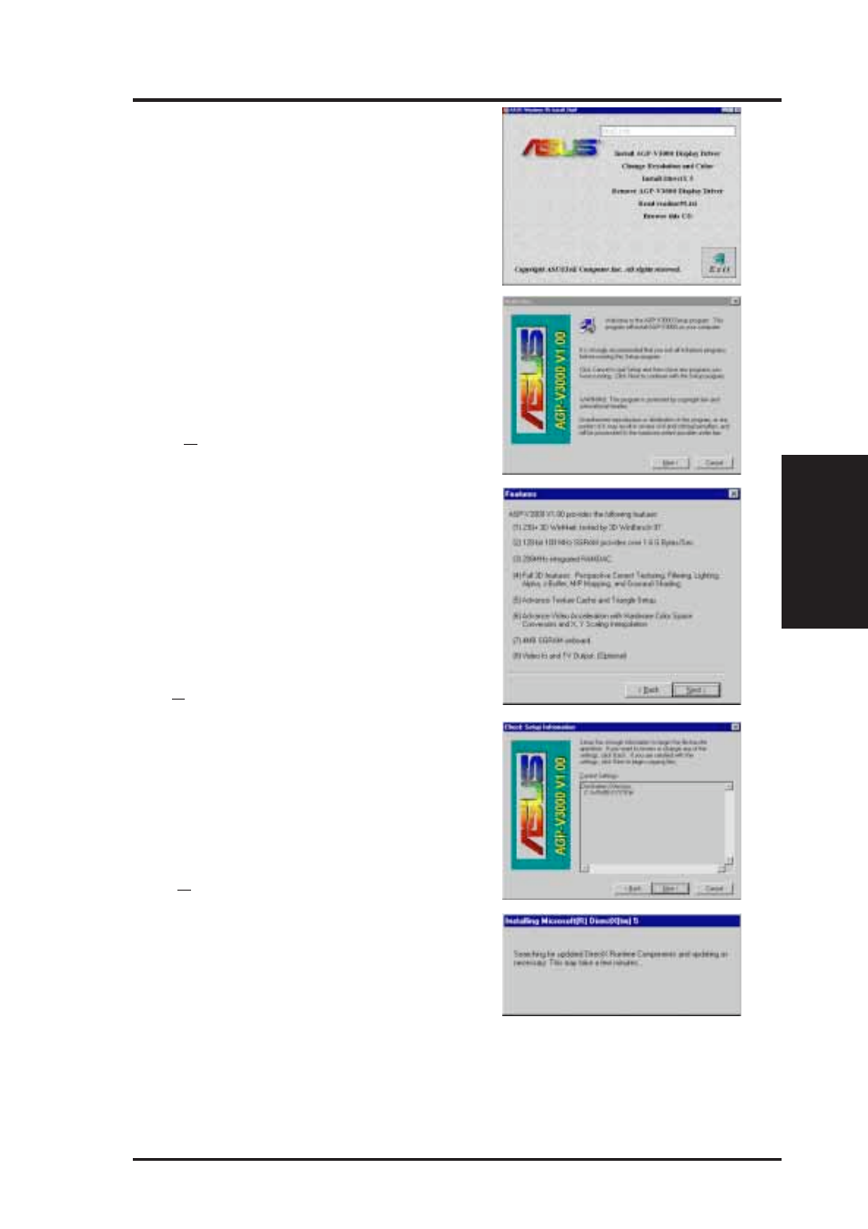 Iii. windows 95 | Asus AGP-V3000 User Manual | Page 13 / 24