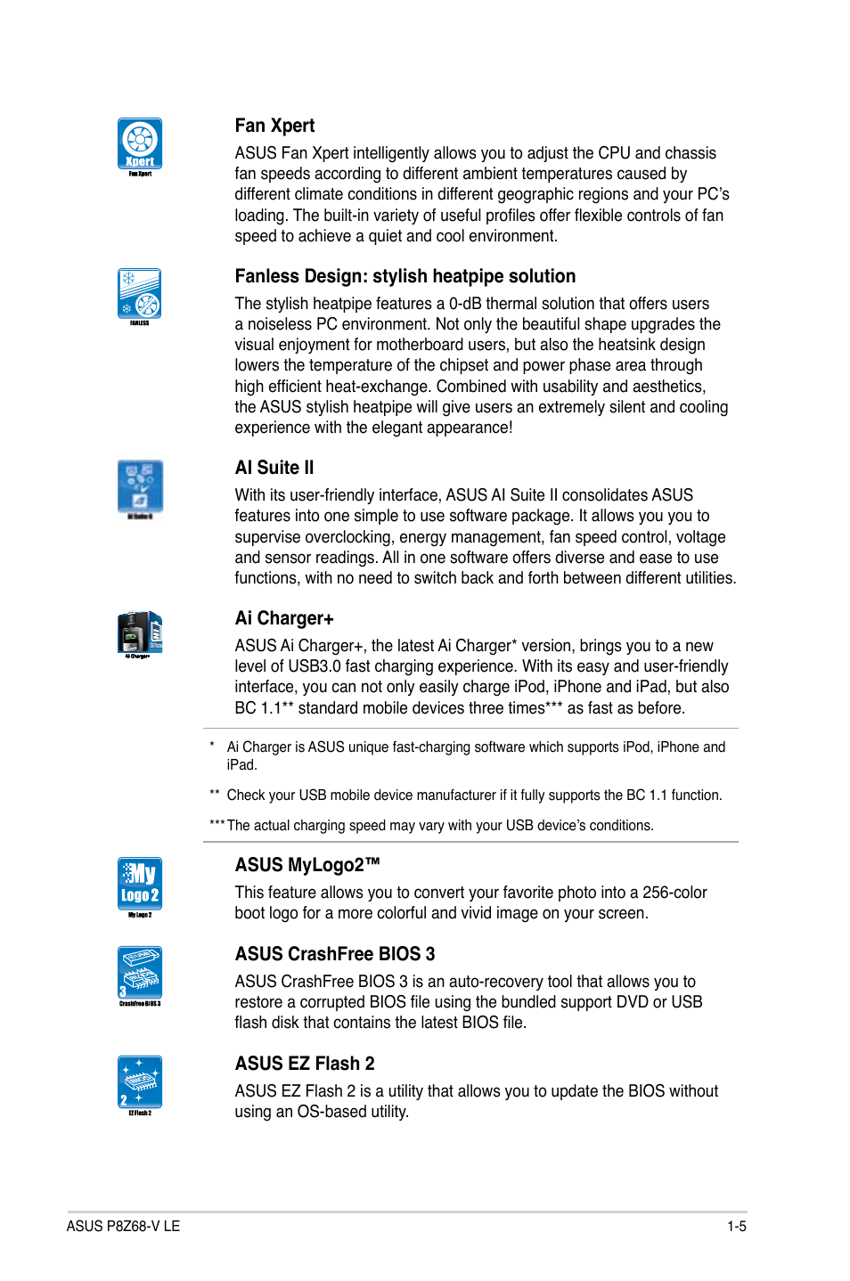 Asus P8Z68-V LE User Manual | Page 17 / 82