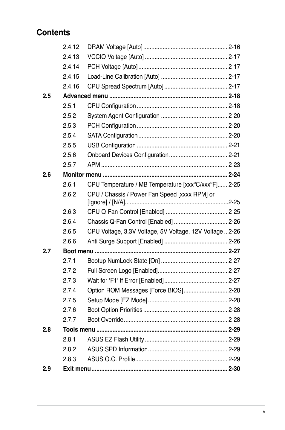 Asus P8Z68-V LE User Manual | Page 5 / 82