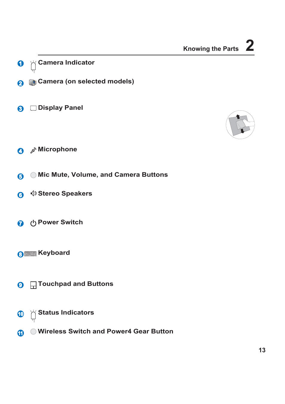Asus W5F User Manual | Page 13 / 68