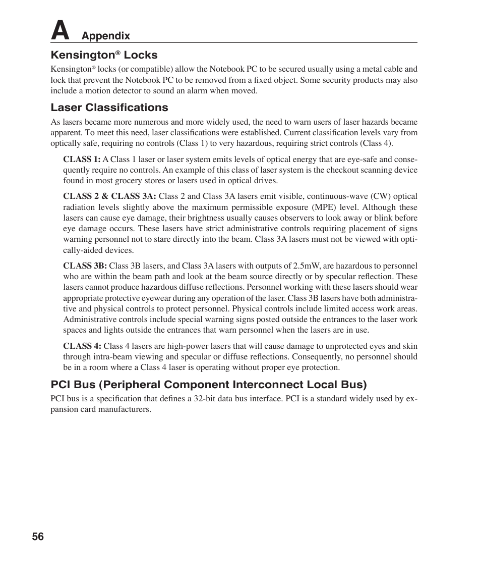 Asus W5F User Manual | Page 56 / 68