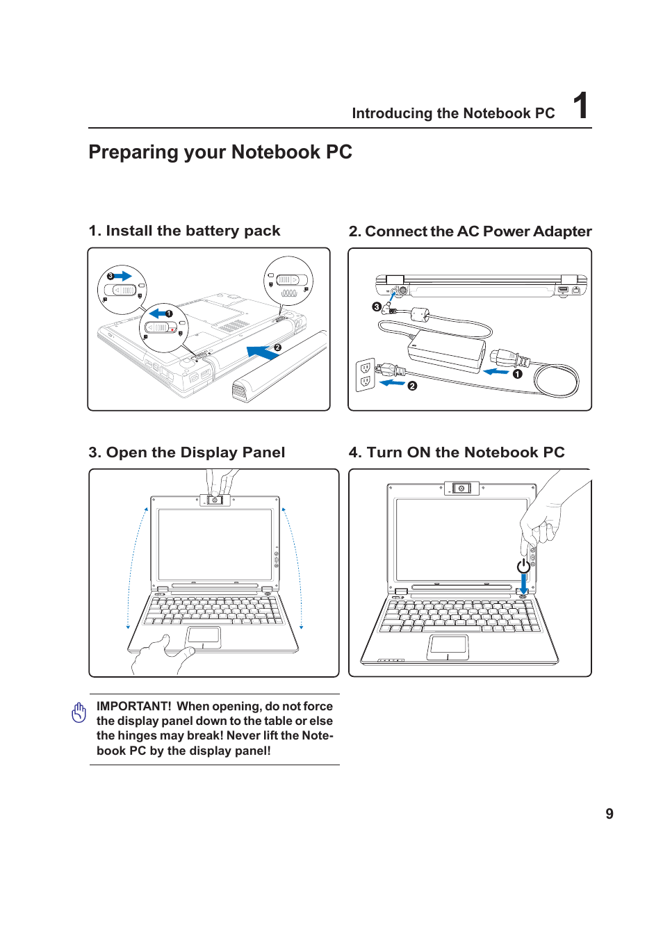 Asus W5F User Manual | Page 9 / 68