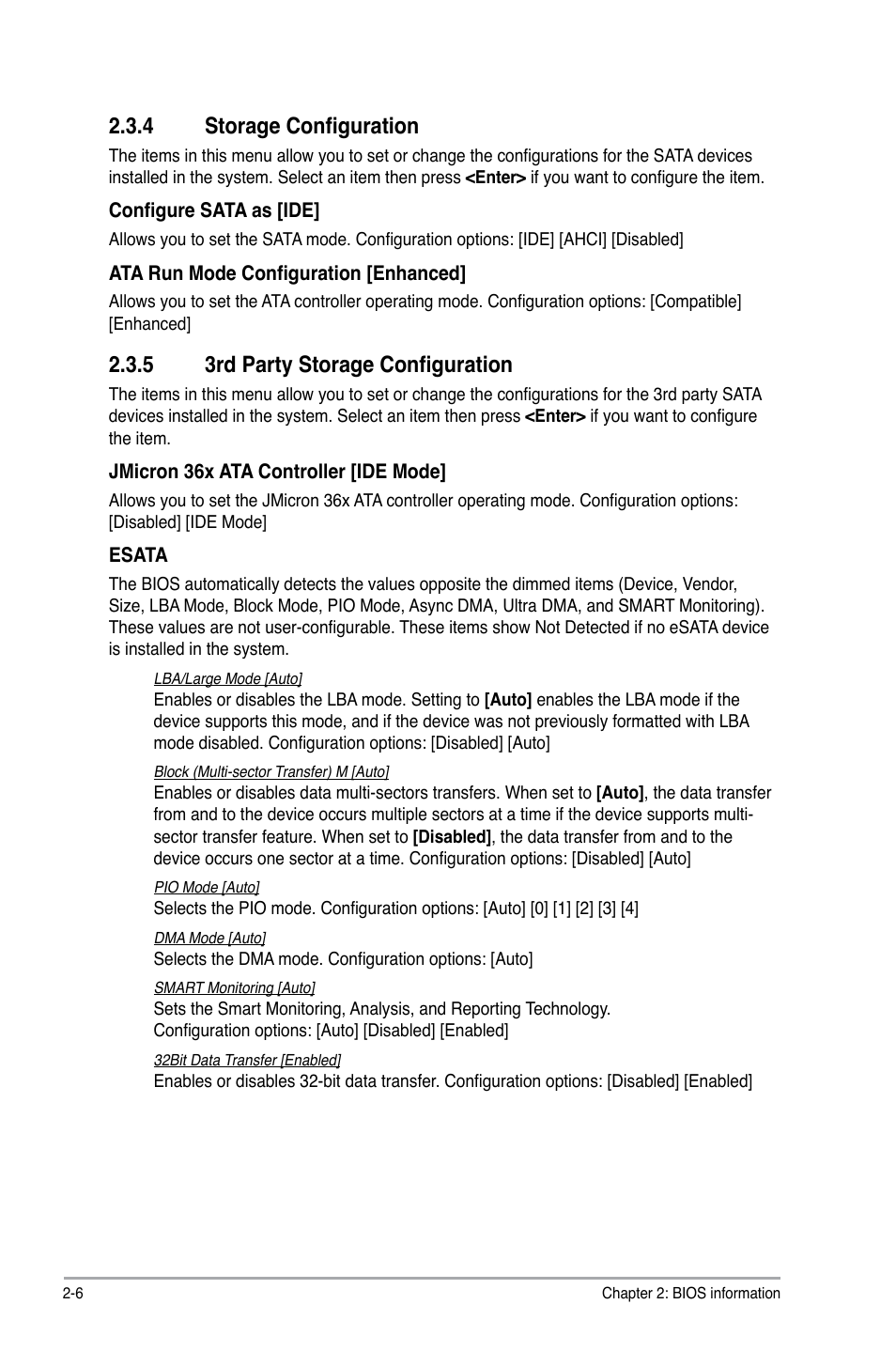 4 storage configuration, 5 3rd party storage configuration, Storage configuration -6 | 3rd party storage configuration -6 | Asus AT5IONT-I User Manual | Page 35 / 47