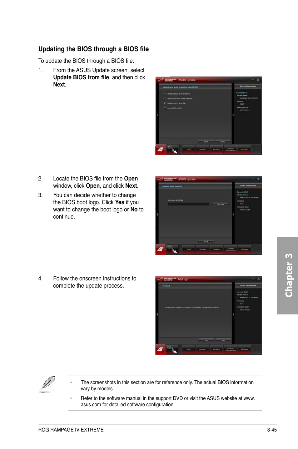 Chapter 3 | Asus Rampage IV Extreme User Manual | Page 131 / 179