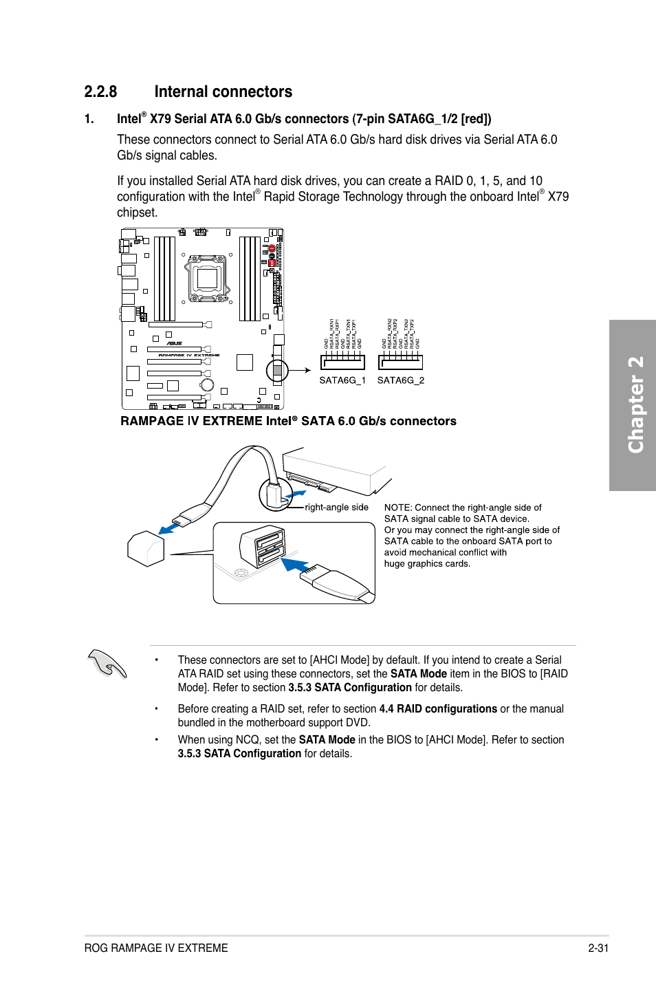 Chapter 2, 8 internal connectors | Asus Rampage IV Extreme User Manual | Page 55 / 179