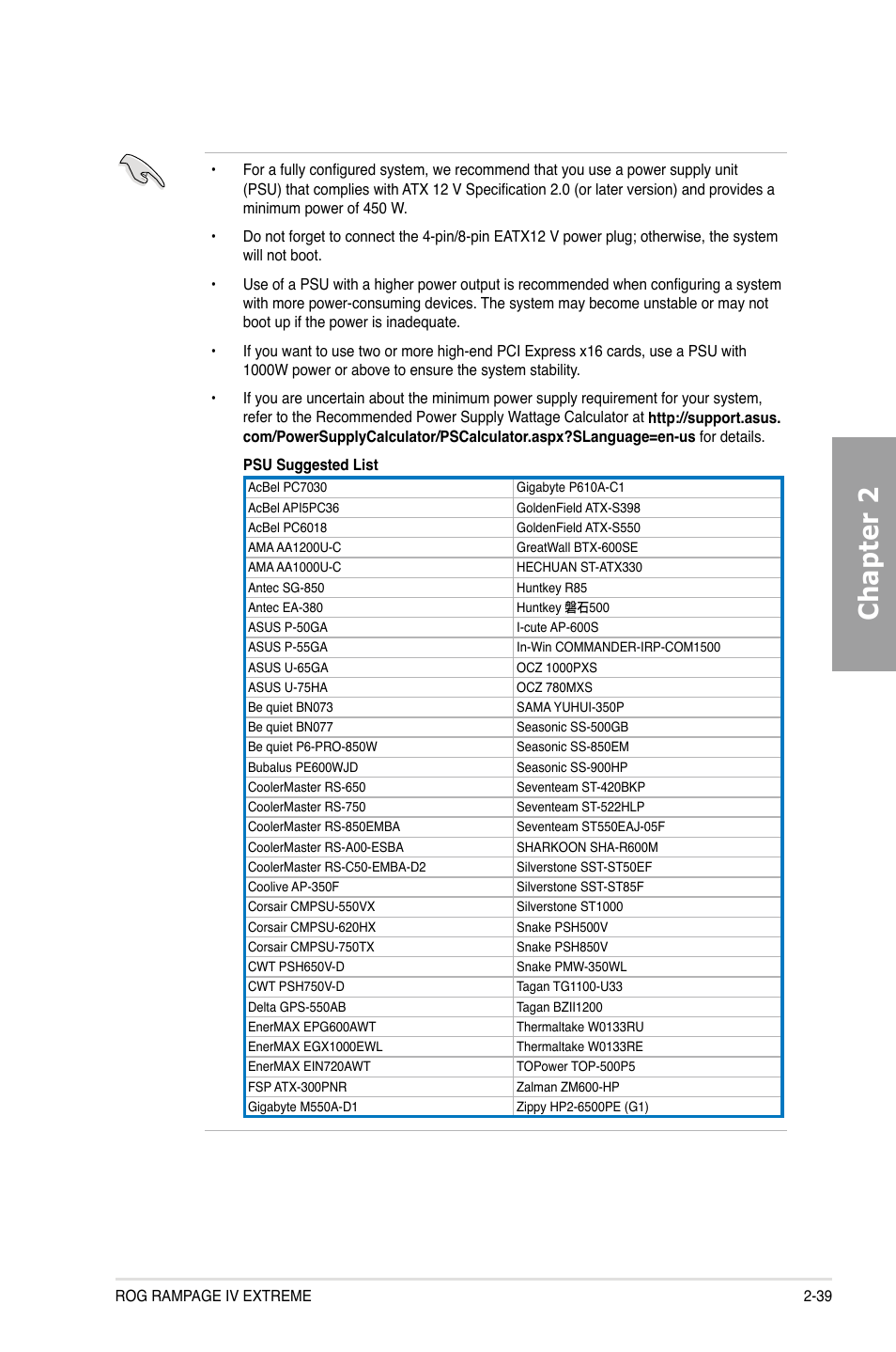 Chapter 2 | Asus Rampage IV Extreme User Manual | Page 63 / 179