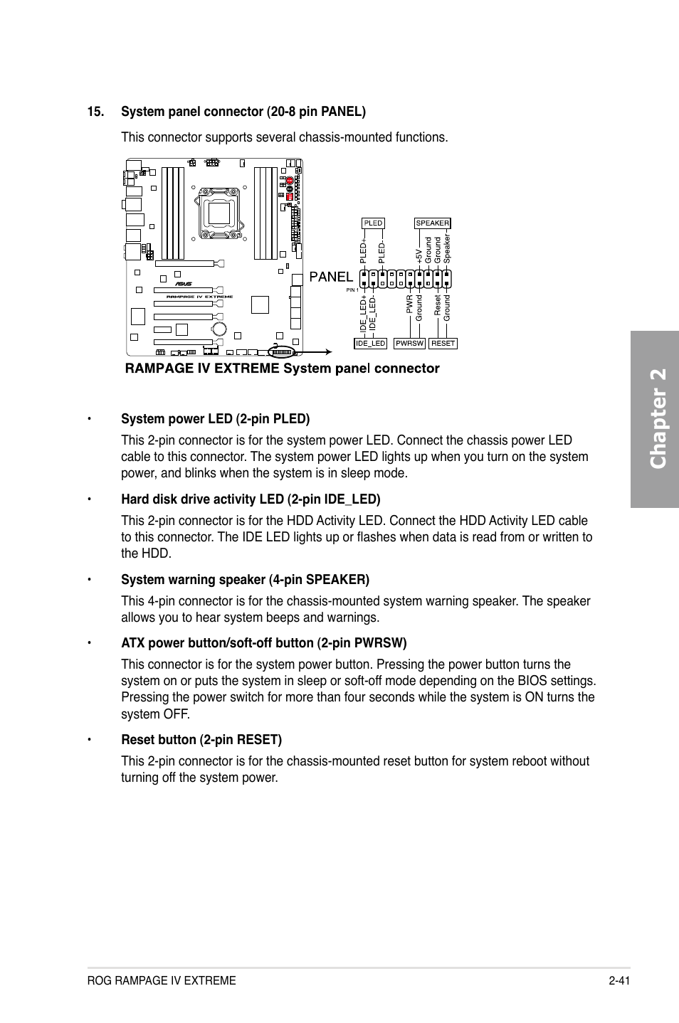 Chapter 2 | Asus Rampage IV Extreme User Manual | Page 65 / 179