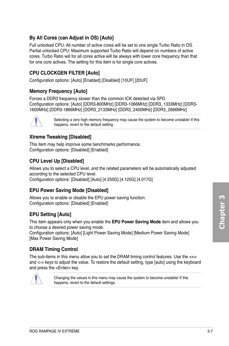 Chapter 3 | Asus Rampage IV Extreme User Manual | Page 93 / 179