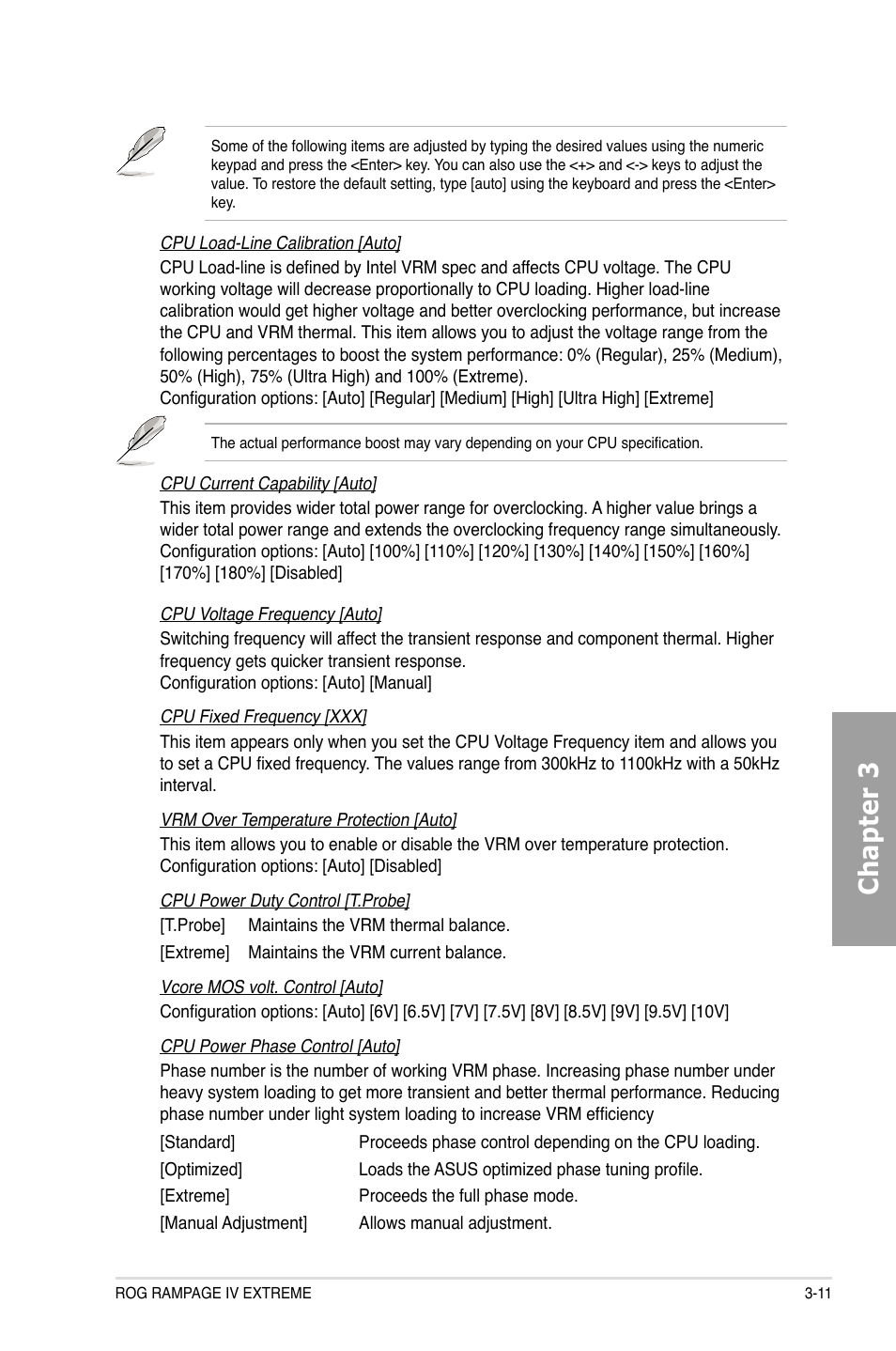 Chapter 3 | Asus Rampage IV Extreme User Manual | Page 97 / 179