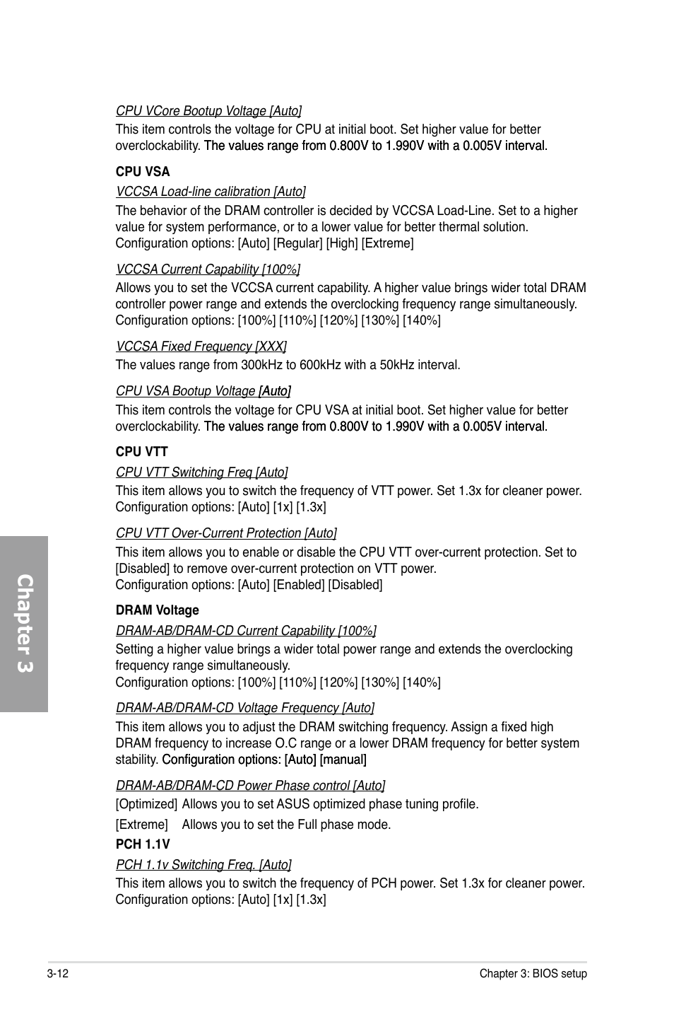 Chapter 3 | Asus Rampage IV Extreme User Manual | Page 98 / 179