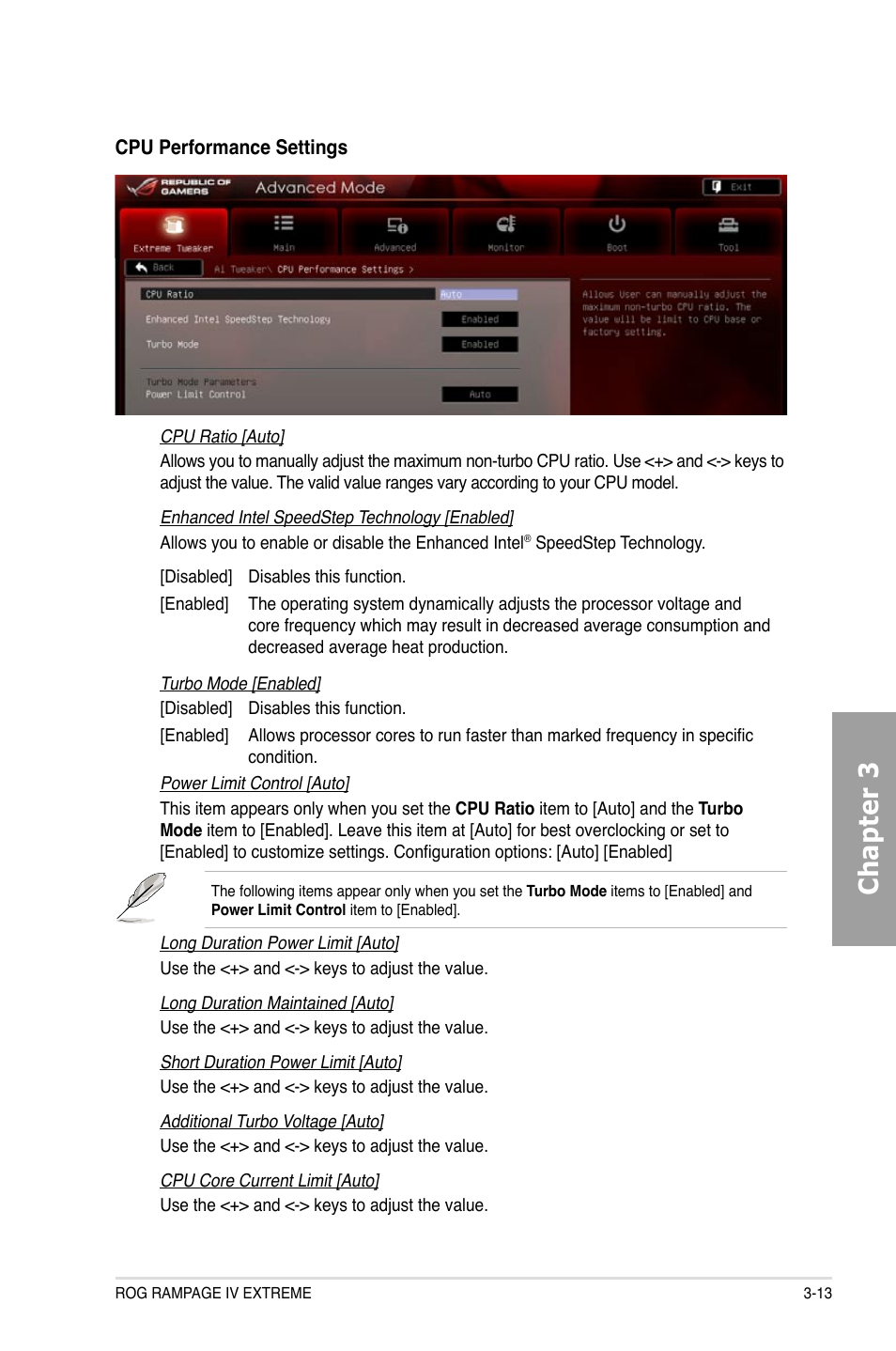 Chapter 3 | Asus Rampage IV Extreme User Manual | Page 99 / 179