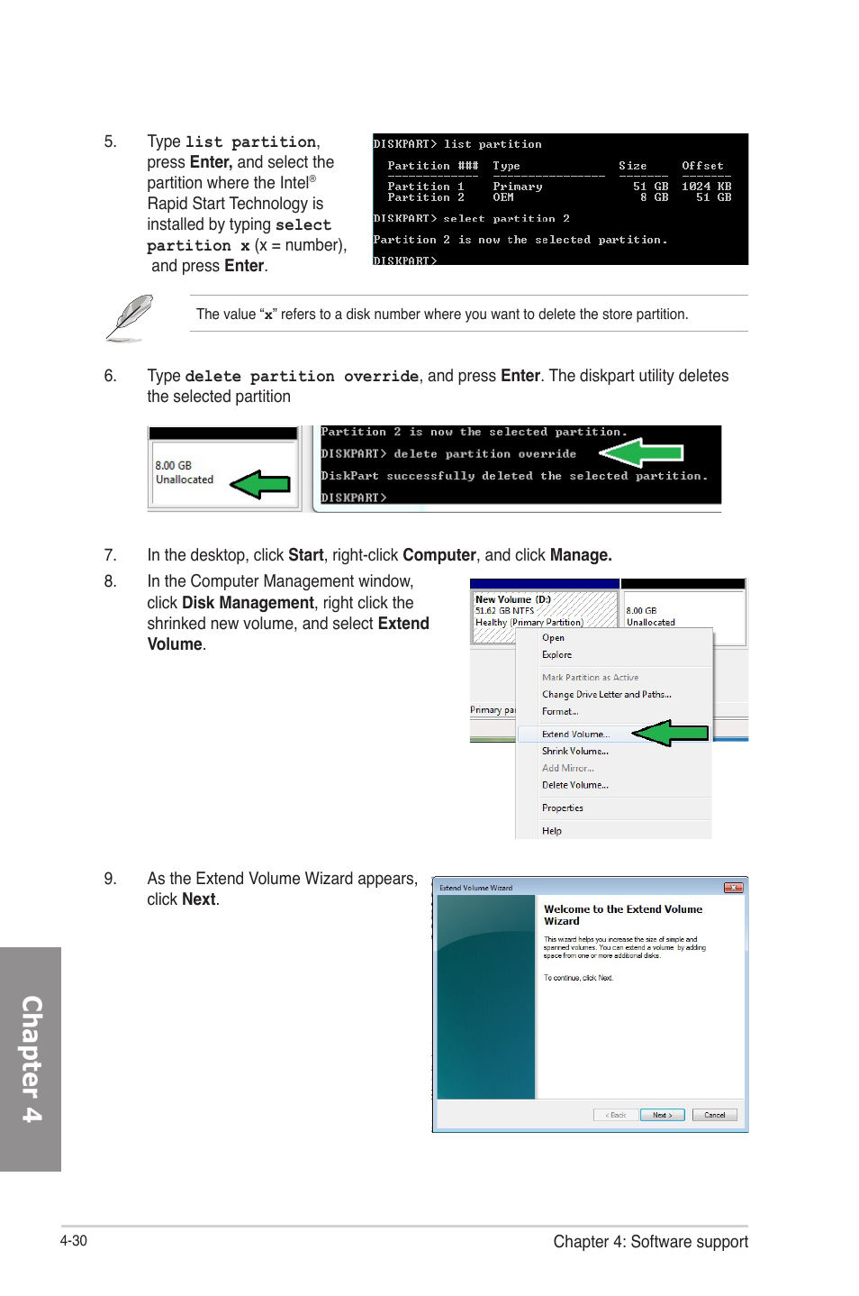 Chapter 4 | Asus P8H77-V User Manual | Page 130 / 150