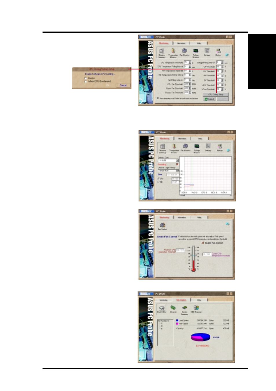 Software reference, Information | Asus P4T-M User Manual | Page 75 / 88