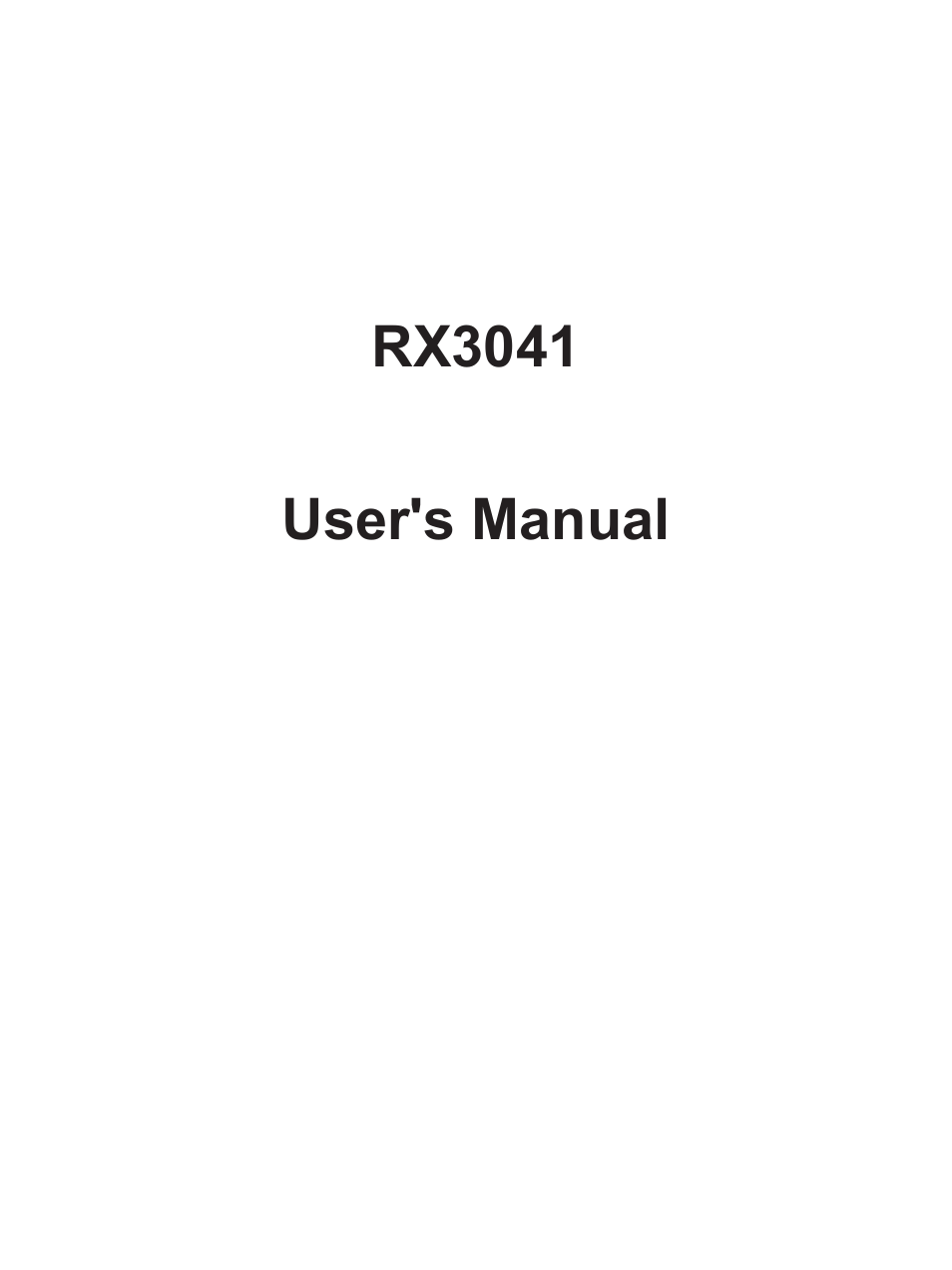 Asus RX3041 User Manual | 63 pages