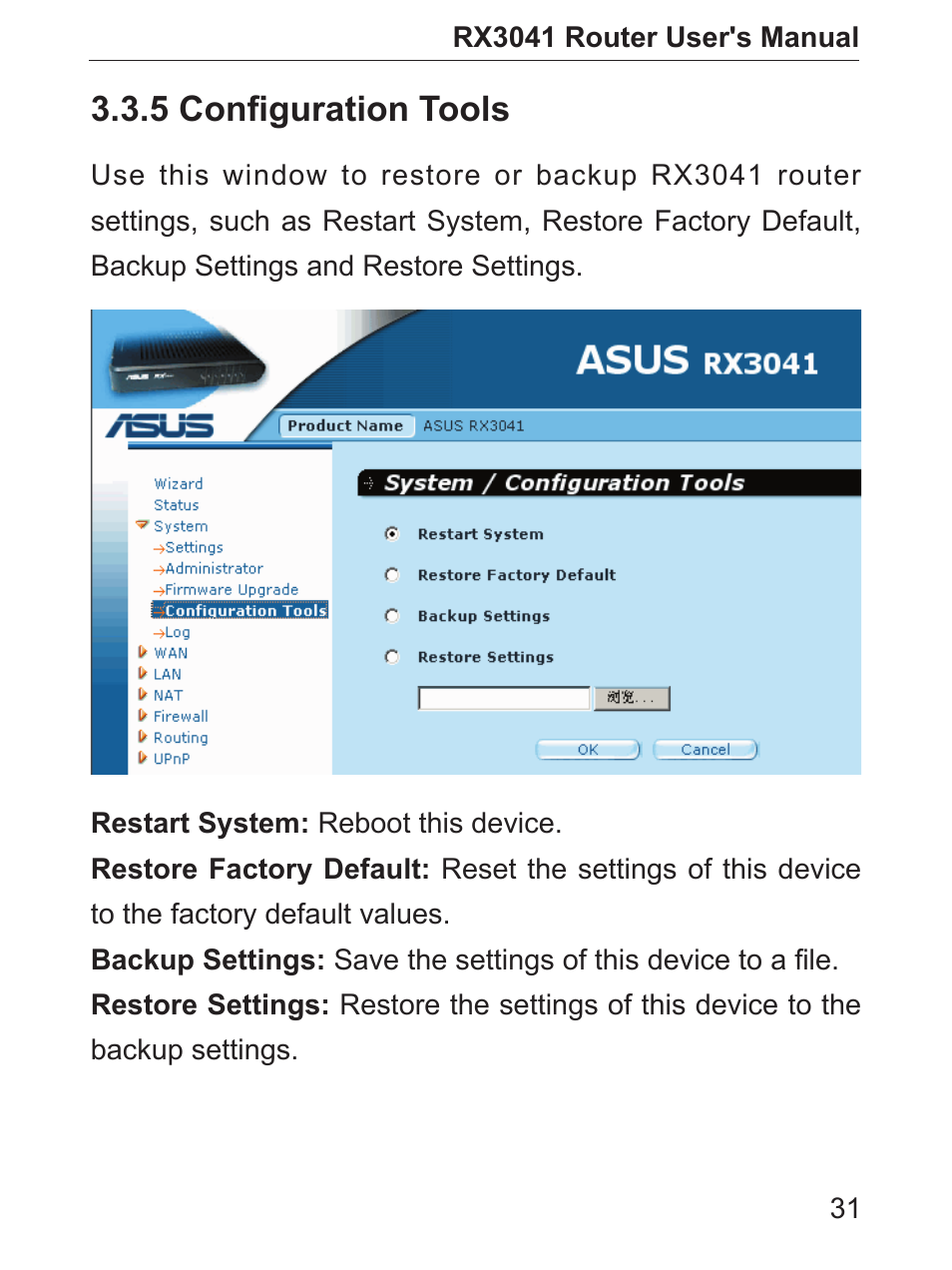 5 conﬁguration tools | Asus RX3041 User Manual | Page 32 / 63