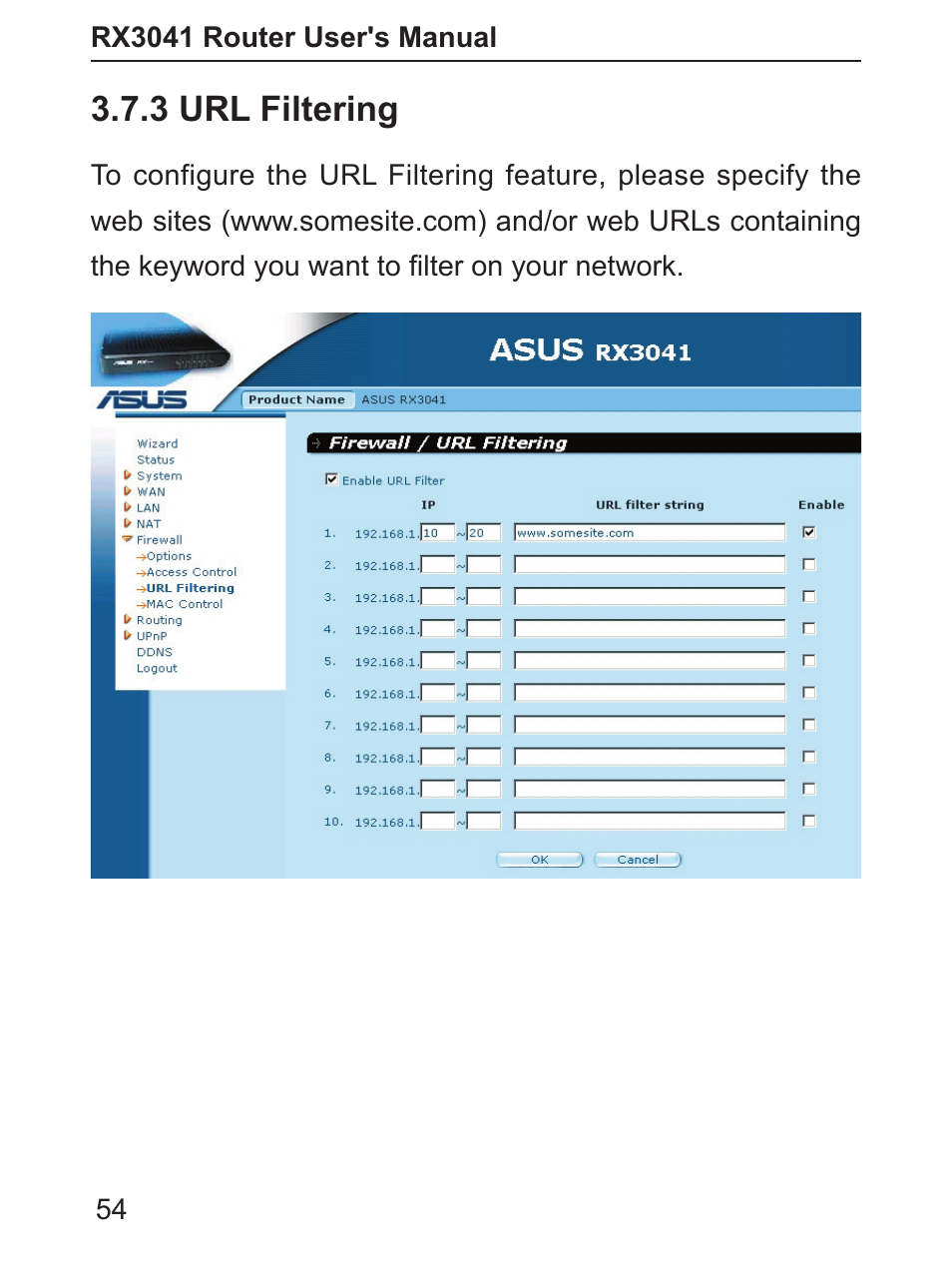 3 url filtering | Asus RX3041 User Manual | Page 55 / 63