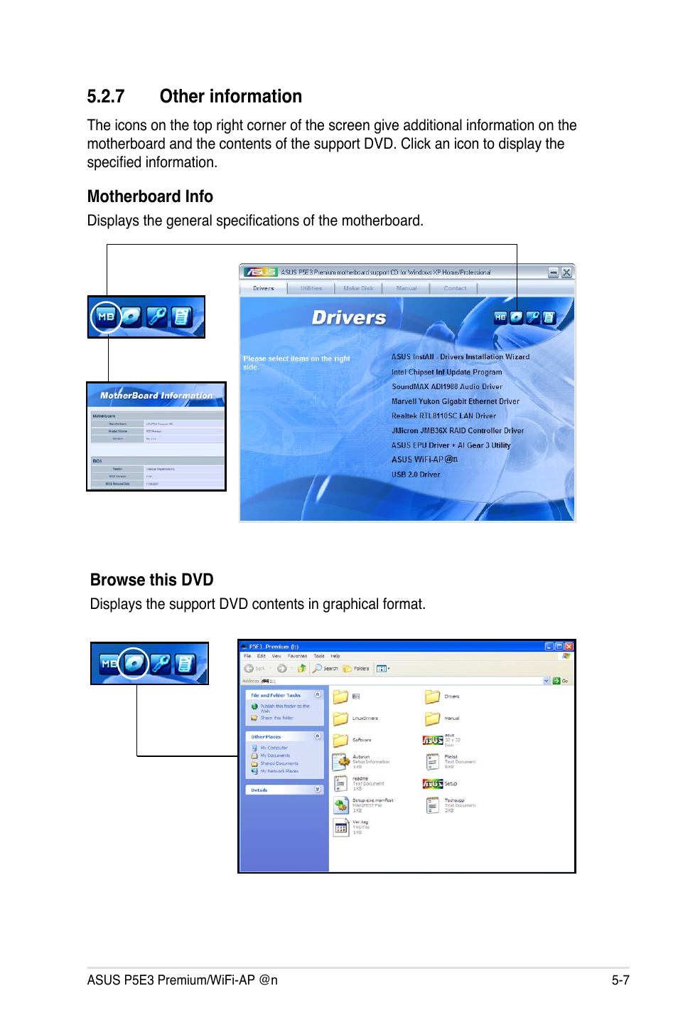 7 other information, Other information -7 | Asus P5E3 Premium/WiFi-AP@n User Manual | Page 125 / 200