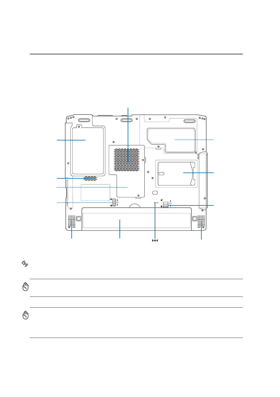 Bottom side, Knowing the parts, Air vents | Asus Z92Vm User Manual | Page 18 / 78
