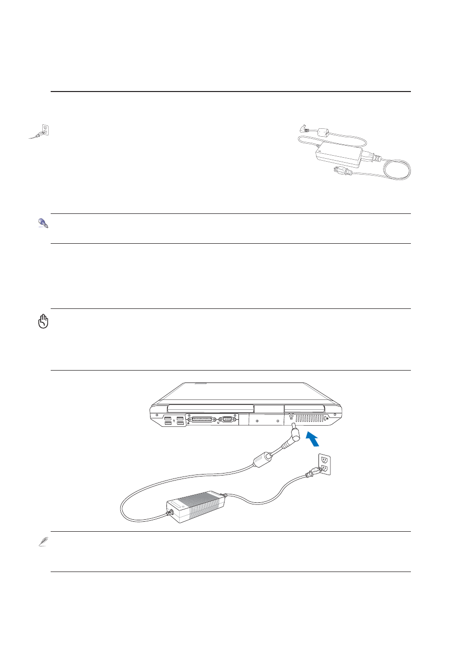 Power connection | Asus Z92Vm User Manual | Page 28 / 78