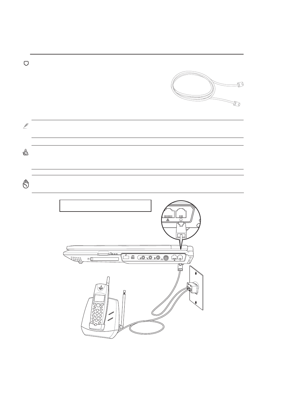 Modem connection | Asus Z92Vm User Manual | Page 52 / 78