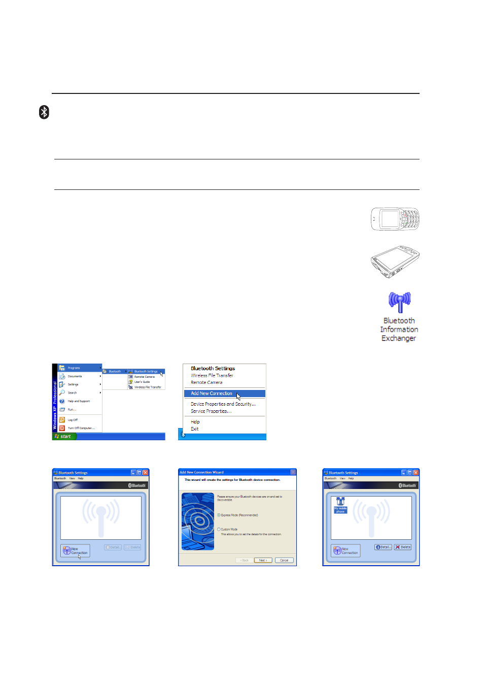 Bluetooth wireless connection (on selected models), Pairing with bluetooth-enabled devices | Asus Z92Vm User Manual | Page 54 / 78