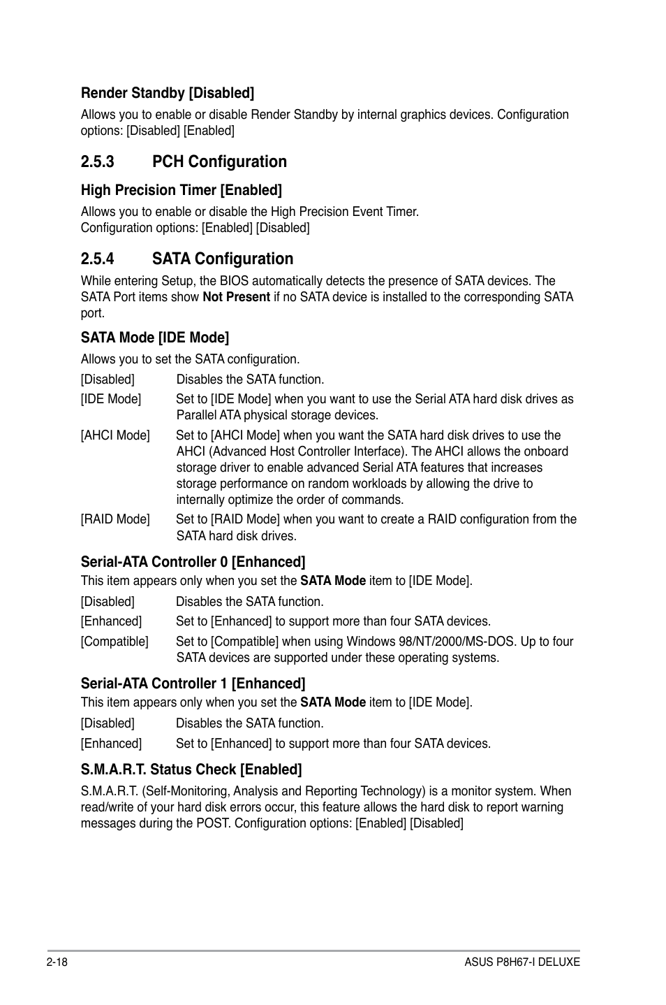 3 pch configuration, 4 sata configuration, Pch configuration -18 | Sata configuration -18 | Asus P8H67-I Deluxe User Manual | Page 48 / 58