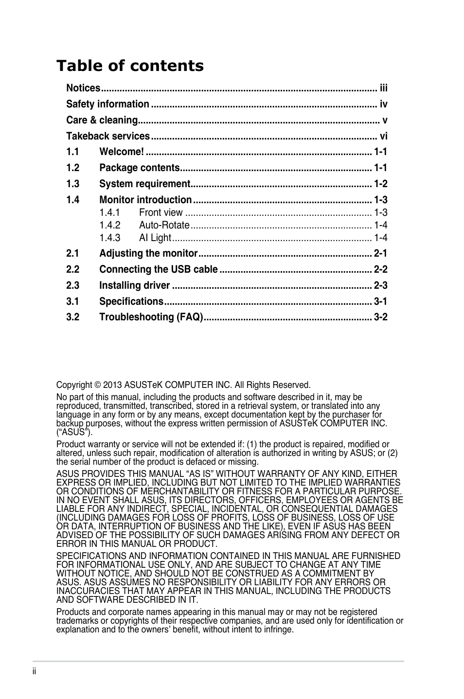 Asus MB168B User Manual | Page 2 / 15