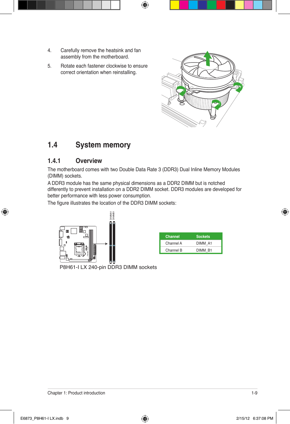 1 overview | Asus P8H61-I LX/RM User Manual | Page 19 / 62