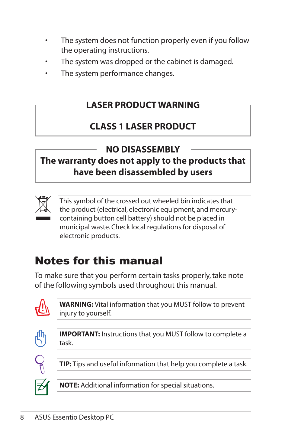 Asus CM5570 User Manual | Page 8 / 18