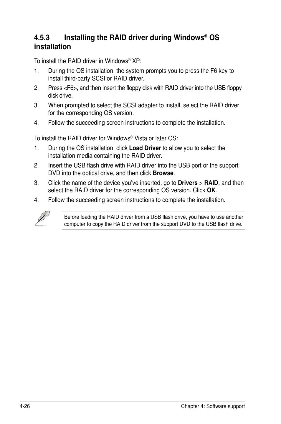 3 installing the raid driver during windows, Os installation | Asus P8P67 WS Revolution User Manual | Page 144 / 160