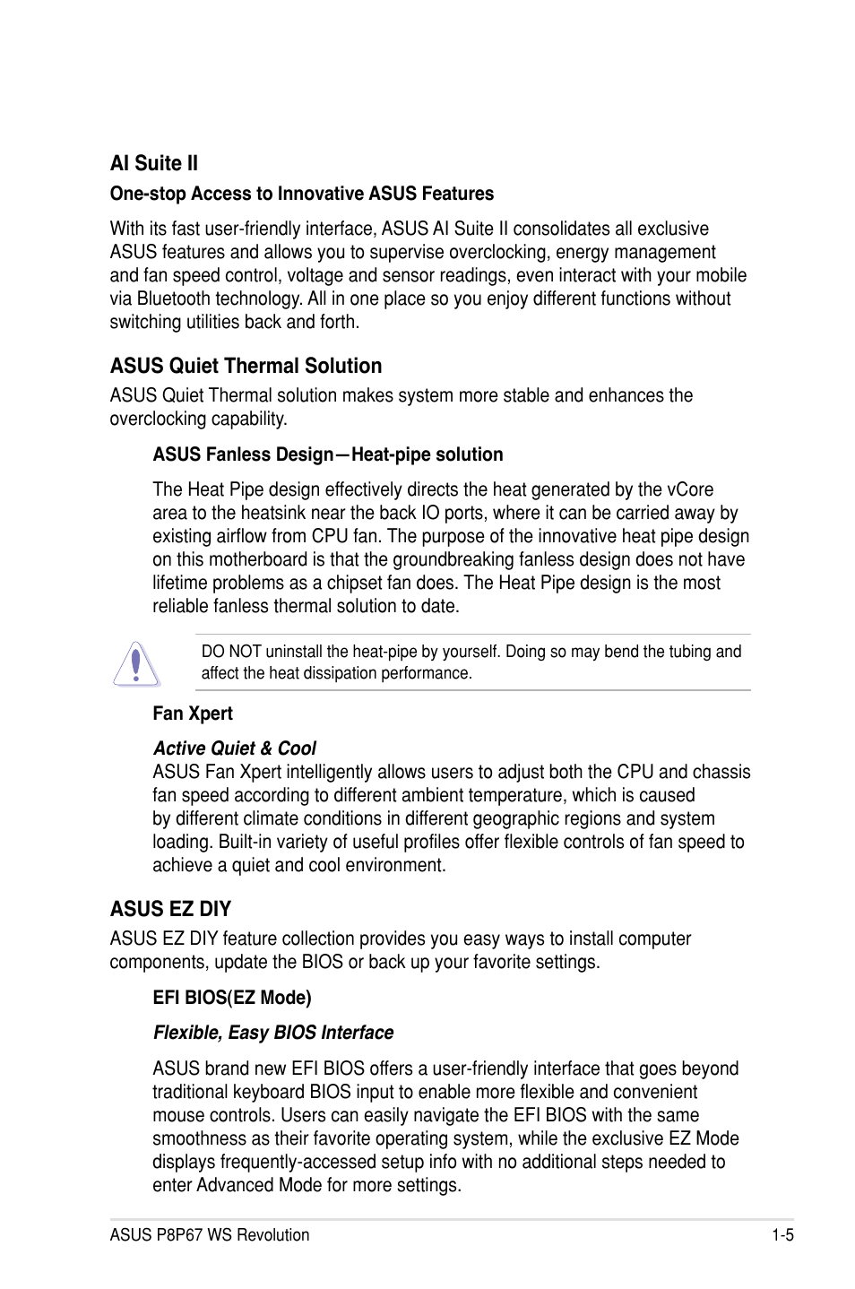 Asus P8P67 WS Revolution User Manual | Page 21 / 160