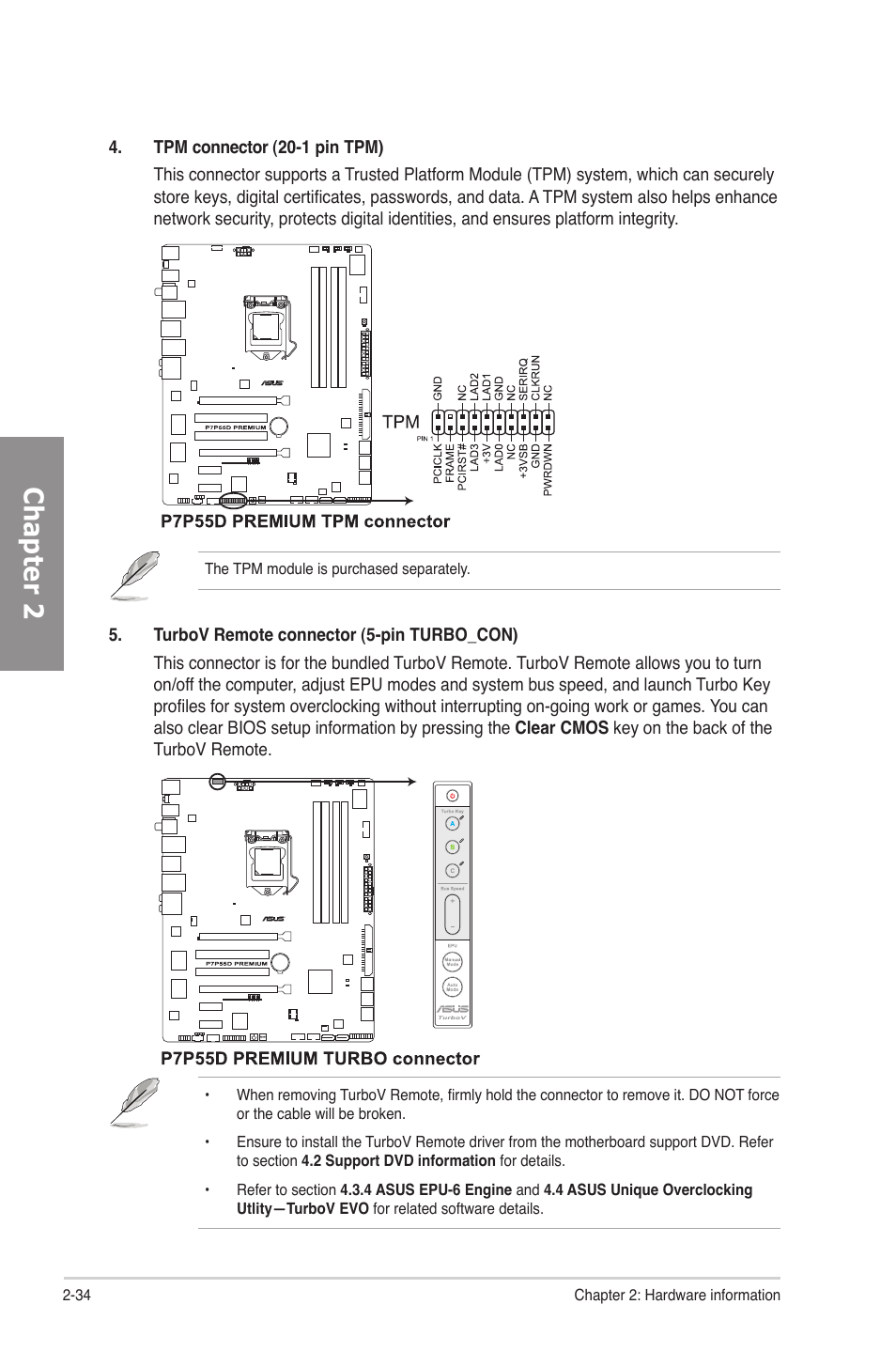 Chapter 2 | Asus P7P55D Premium User Manual | Page 54 / 128