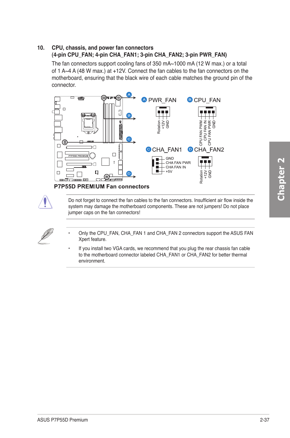 Chapter 2 | Asus P7P55D Premium User Manual | Page 57 / 128